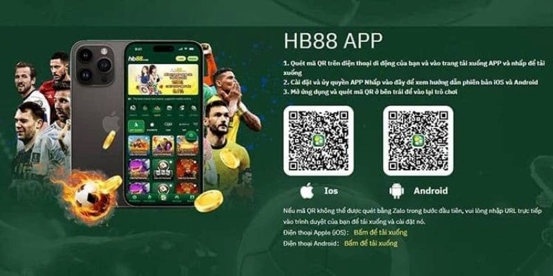 Thao tác cơ bản để tải app HB88 về thiết bị thành công